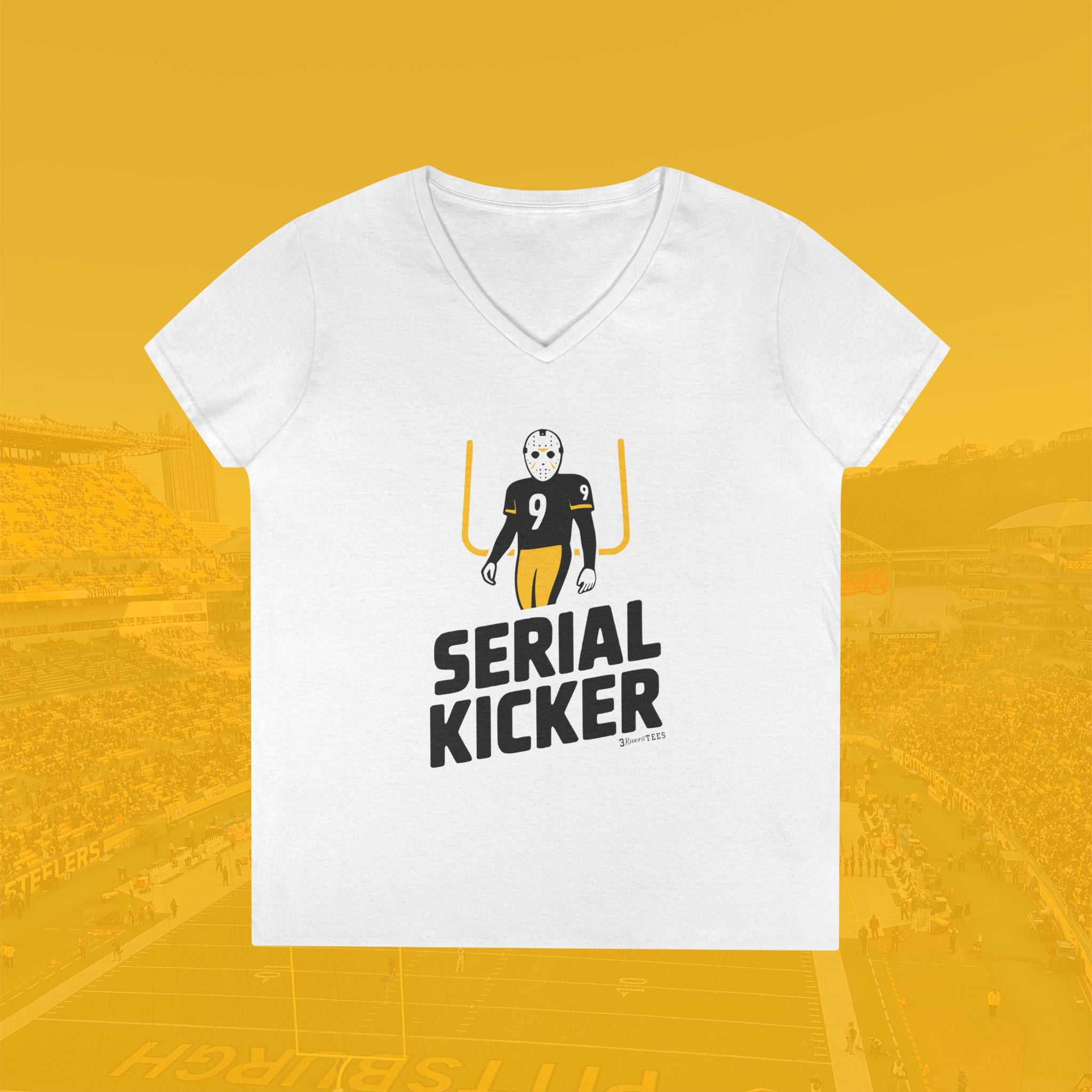 Women's V-Neck Serial Kicker Tee